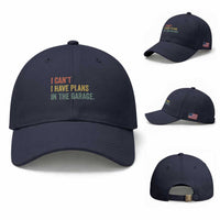 I Cant I Have Plans In The Garage Baseball Cap Funny Car Mechanics Father's Day