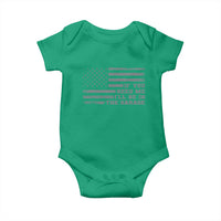 If You Need Me I Will Be In The Garage Funny Mechanic Baby Onesie Vintage American Flag