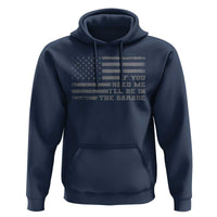 If You Need Me I Will Be In The Garage Funny Mechanic Hoodie Vintage American Flag