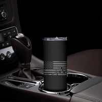 If You Need Me I Will Be In The Garage Funny Mechanic Skinny Tumbler Vintage American Flag