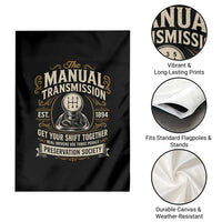 The Manual Transmission Preservation Society Get Your Shift Together Garden Flag Funny Manual Car Guy