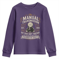 The Manual Transmission Preservation Society Get Your Shift Together Youth Sweatshirt Funny Manual Car Guy
