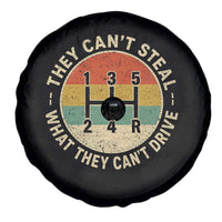 They Can't Steal What They Can't Drive Spare Tire Cover Funny Stick Shift Manual Car