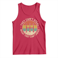 They Can't Steal What They Can't Drive Tank Top Funny Stick Shift Manual Car