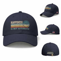 Happiness Is Not Automatic 5 Speed Manual Transmission Car Baseball Cap