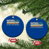 Happiness Is Not Automatic 5 Speed Manual Transmission Car Ceramic Ornament