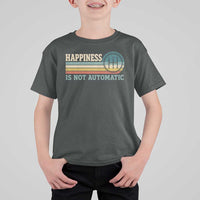 Happiness Is Not Automatic 5 Speed Manual Transmission Car T Shirt For Kid