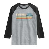 Happiness Is Not Automatic 5 Speed Manual Transmission Car Raglan Shirt