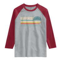 Happiness Is Not Automatic 5 Speed Manual Transmission Car Raglan Shirt