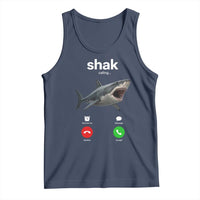 Shark Calling Meme Mispelled Shak Incoming Call Humor Tank Top