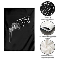 Shark Dandelion Flower for Ocean Wildlife Lover Garden Flag