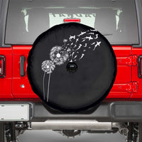 Shark Dandelion Flower for Ocean Wildlife Lover Spare Tire Cover
