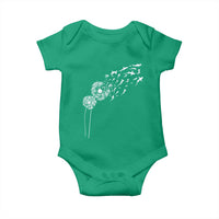 Shark Dandelion Flower for Ocean Wildlife Lover Baby Onesie