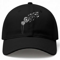 Shark Dandelion Flower for Ocean Wildlife Lover Baseball Cap
