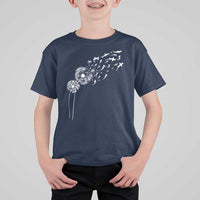 Shark Dandelion Flower for Ocean Wildlife Lover T Shirt For Kid