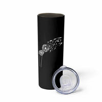 Shark Dandelion Flower for Ocean Wildlife Lover Skinny Tumbler