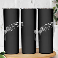 Shark Dandelion Flower for Ocean Wildlife Lover Skinny Tumbler