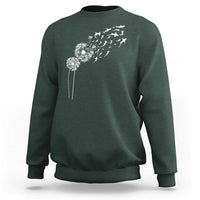 Shark Dandelion Flower for Ocean Wildlife Lover Sweatshirt