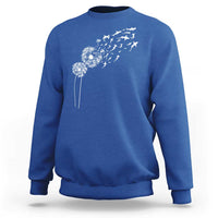 Shark Dandelion Flower for Ocean Wildlife Lover Sweatshirt