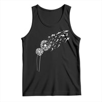 Shark Dandelion Flower for Ocean Wildlife Lover Tank Top