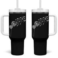 Shark Dandelion Flower for Ocean Wildlife Lover Tumbler With Handle