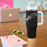 Shark Dandelion Flower for Ocean Wildlife Lover Tumbler With Handle