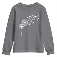 Shark Dandelion Flower for Ocean Wildlife Lover Youth Sweatshirt