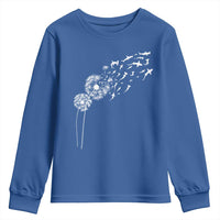 Shark Dandelion Flower for Ocean Wildlife Lover Youth Sweatshirt