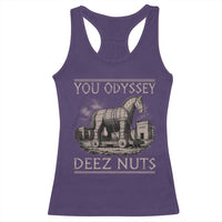 You Odyssey Deez Nuts Funny Trojan Horse Racerback Tank Top Inappropriate Adult Humor Ancient Greek