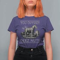 You Odyssey Deez Nuts Funny Trojan Horse T Shirt For Women Inappropriate Adult Humor Ancient Greek