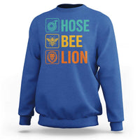 Hose Bee Lion Funny Meme Word Pun Retro Sweatshirt