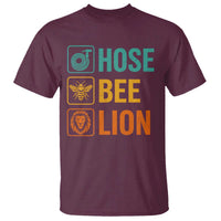 Hose Bee Lion Funny Meme Word Pun Retro T Shirt