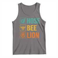 Hose Bee Lion Funny Meme Word Pun Retro Tank Top