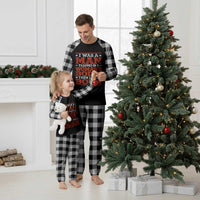 I Was A Man Trapped In A Woman's Body Then I Was Born Plaid Pajama Set Dark Humor