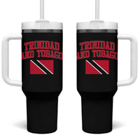 Trinidad And Tobago Athletic Throwback Design Tumbler With Handle Vintage Trinidadian Flag