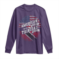 American Grown WIth Trinidad Roots Long Sleeve Shirt Proud Trinidadian and Tobagonian Americans