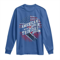 American Grown WIth Trinidad Roots Long Sleeve Shirt Proud Trinidadian and Tobagonian Americans