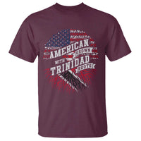 American Grown WIth Trinidad Roots T Shirt Proud Trinidadian and Tobagonian Americans
