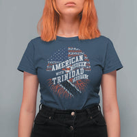 American Grown WIth Trinidad Roots T Shirt For Women Proud Trinidadian and Tobagonian Americans
