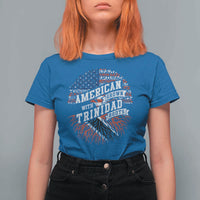 American Grown WIth Trinidad Roots T Shirt For Women Proud Trinidadian and Tobagonian Americans