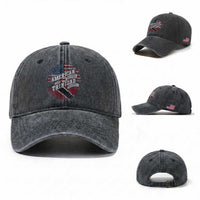 American Grown WIth Trinidad Roots Washed Cotton Baseball Cap Proud Trinidadian and Tobagonian Americans