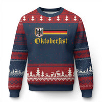 Oktoberfest German Bundesadler Coat of Arms Ugly Christmas Sweater Bavarian Drinking Festival
