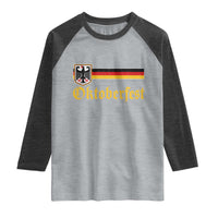 Oktoberfest German Bundesadler Coat of Arms Raglan Shirt Bavarian Drinking Festival