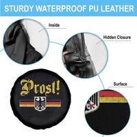 Prost Oktoberfest Beer Drinking Spare Tire Cover German Flag Bundesadler Coat of Arms