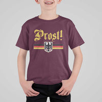 Prost Oktoberfest Beer Drinking T Shirt For Kid German Flag Bundesadler Coat of Arms