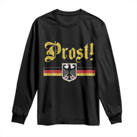 Prost Oktoberfest Beer Drinking Long Sleeve Shirt German Flag Bundesadler Coat of Arms