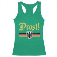 Prost Oktoberfest Beer Drinking Racerback Tank Top German Flag Bundesadler Coat of Arms