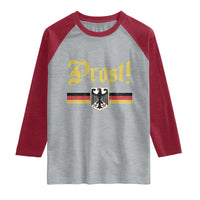 Prost Oktoberfest Beer Drinking Raglan Shirt German Flag Bundesadler Coat of Arms