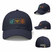 Hose Bee Lion Icons Funny Meme Retro Baseball Cap