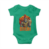 Funny Halloween Bigfoot Baby Onesie Bruh Spooky Mummy Sasquatch Jack O Lantern - Wonder Print Shop